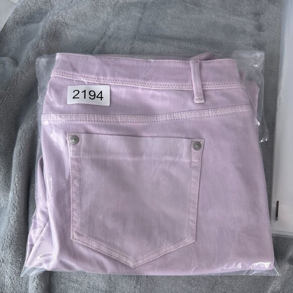 J. Jill Straight Leg Jeans Womens Size 16 Authentic Fit Slim Ankle Mid Rise Pink - Picture 12 of 12